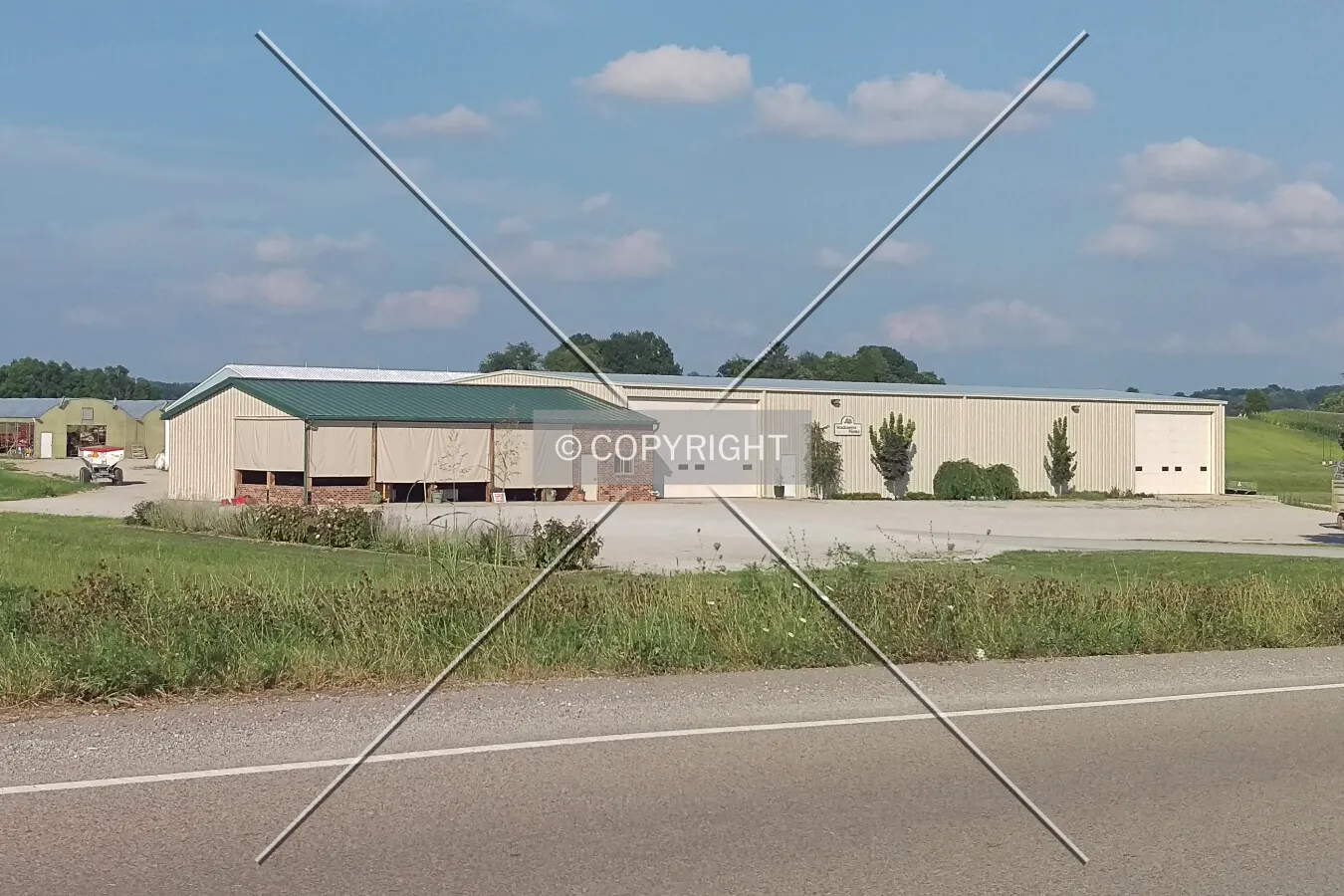 View from the southwest; July 25, 2015