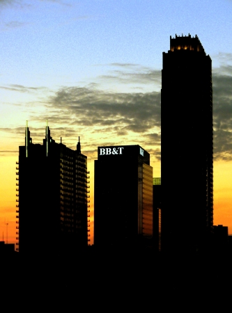 Atlantic Station at sunrise.