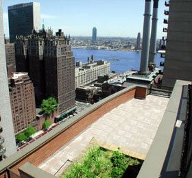 Model view - roof terrace