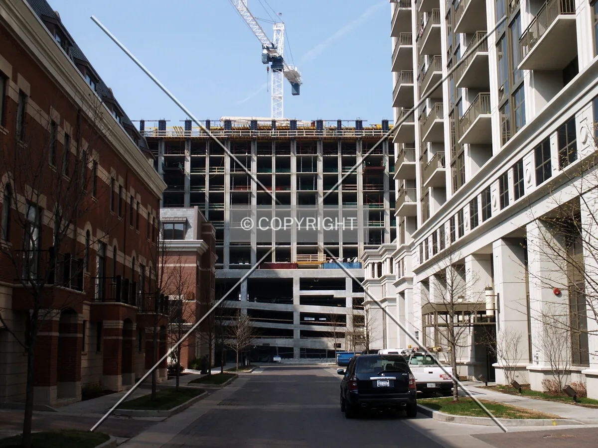 Looking north past Museum Park Tower II