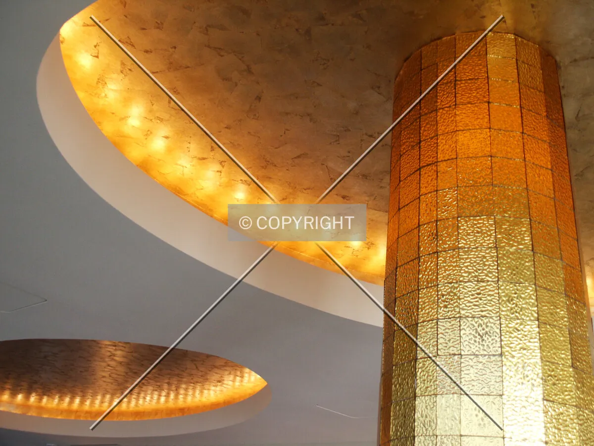 Detail of the 70th floor restaurant ceiling