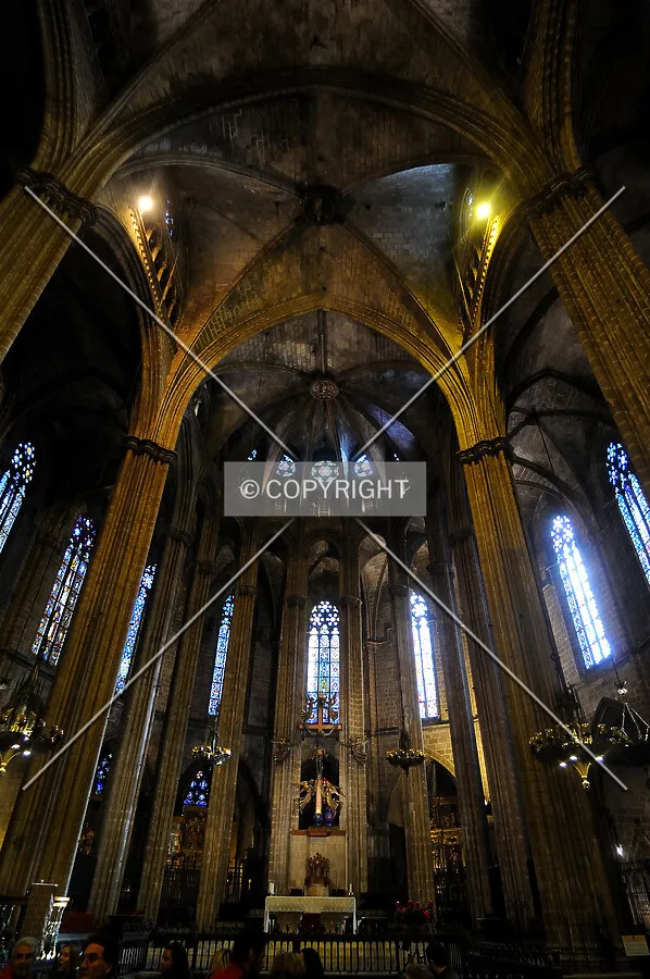 Inside Barcelona's cathedral