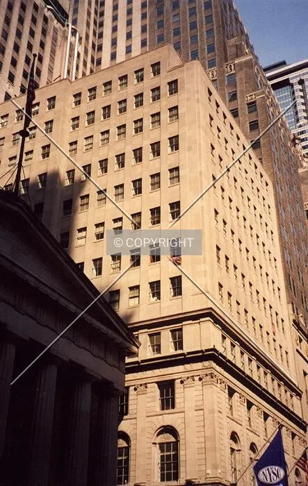 View from west along Wall Street
