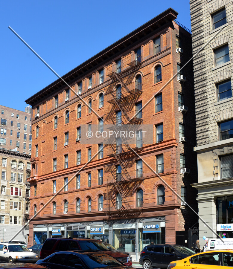View from the southwest on Columbus Avenue