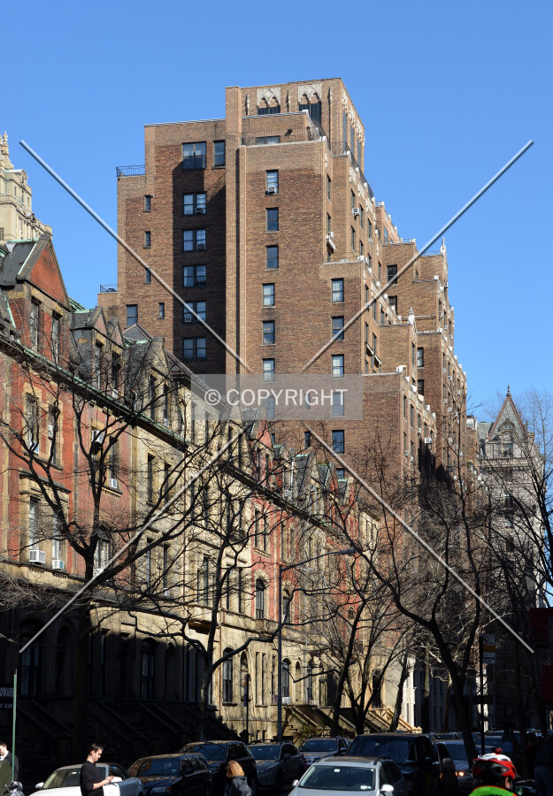 View from the northwest at 73rd Street and Columbus Avenue