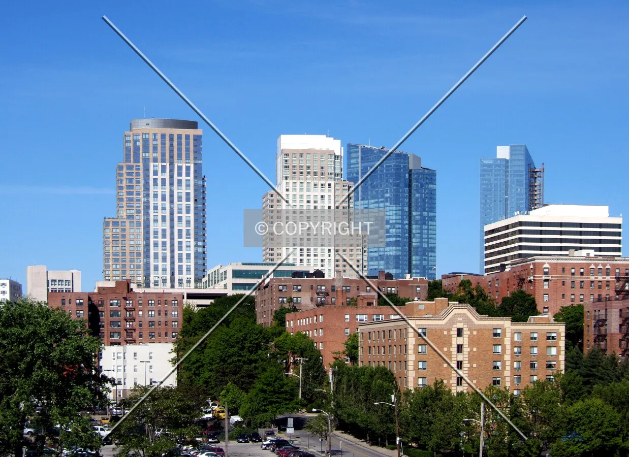 Downtown from the east