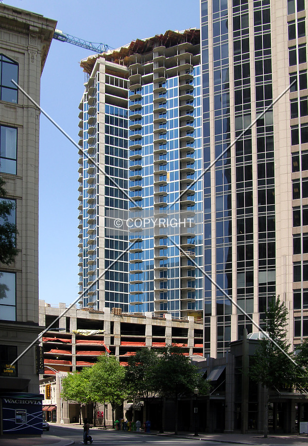 From North Tryon Street to the southeast