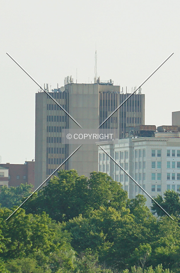 Distant view from the southwest; July 25, 2020