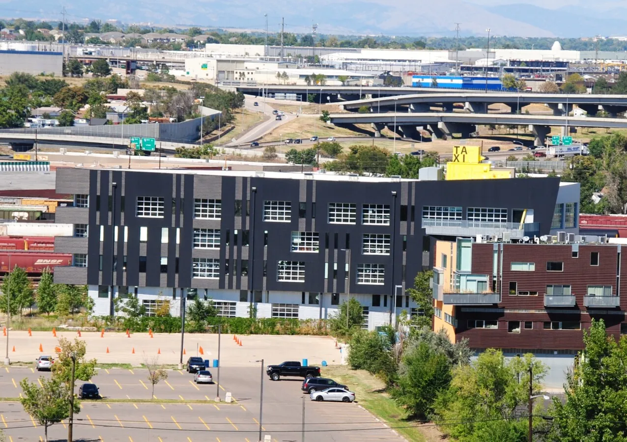 Distant view from the southeast