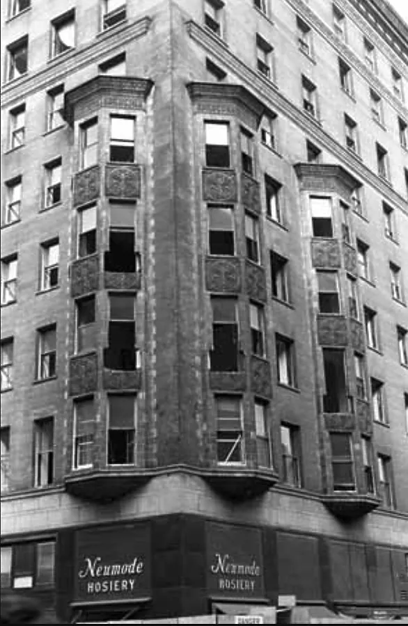 View during demolition; 1973