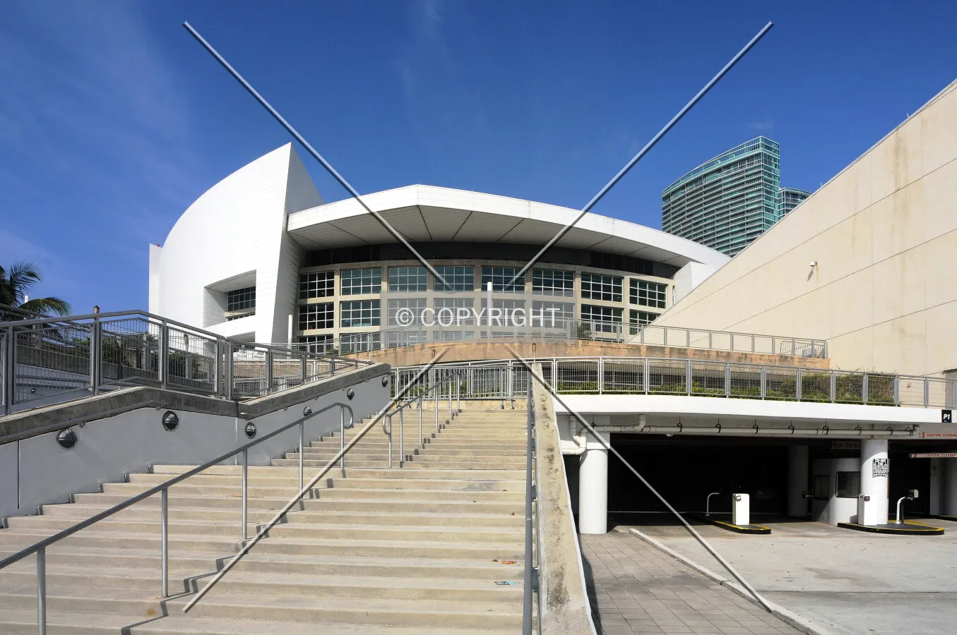 View from the east