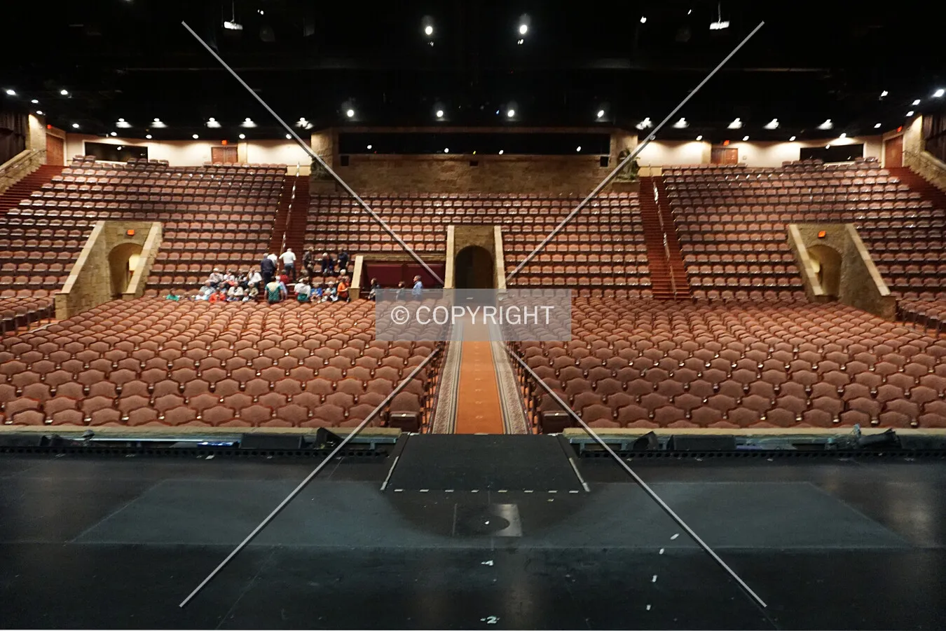 View of the seats from the stage; October 22, 2016