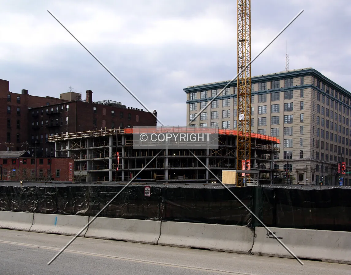 Looking northwest from Camden Street