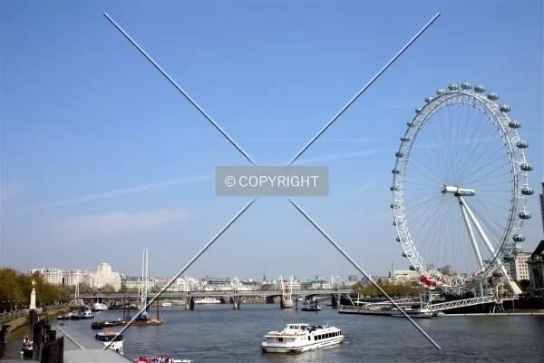 The eastern skyline complete with the London Eye