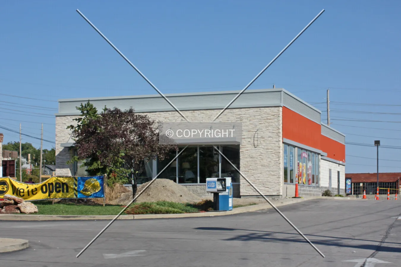 View from the southwest during renovation; September 29, 2012