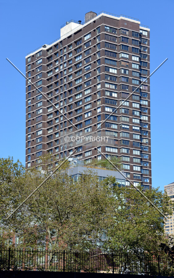 View from the southeast on 1st Avenue