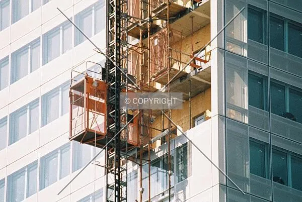Part of the yet unfinished facade