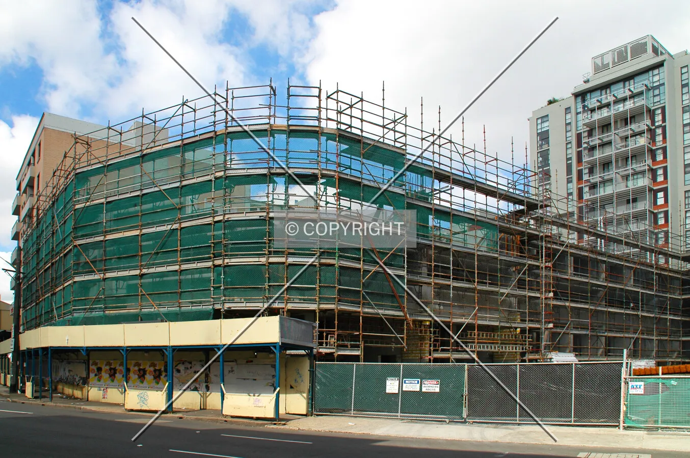 As seen from Wattle Street