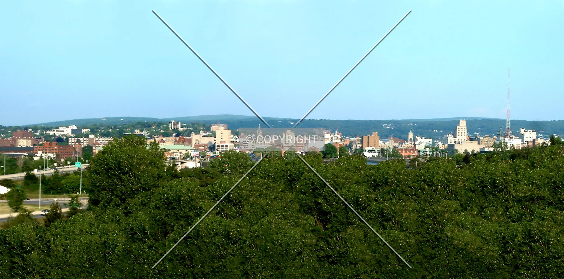 Downtown from the northwest