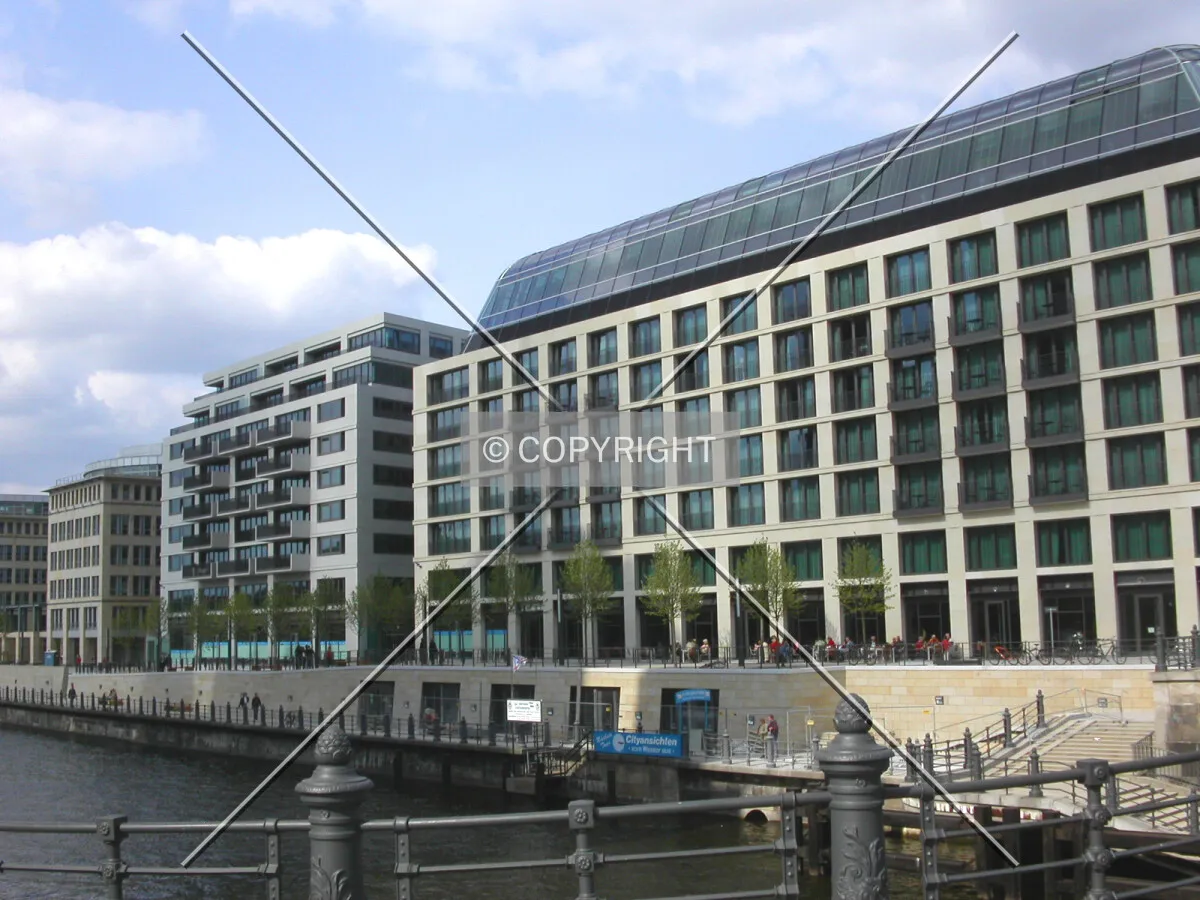 The complex as seen from the Spree river