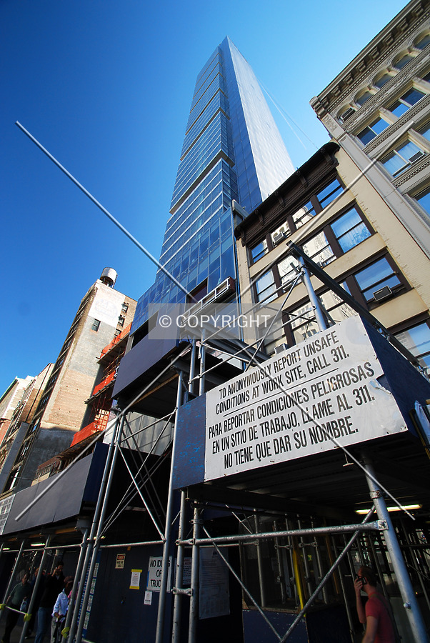 Looking up from West 23rd Street