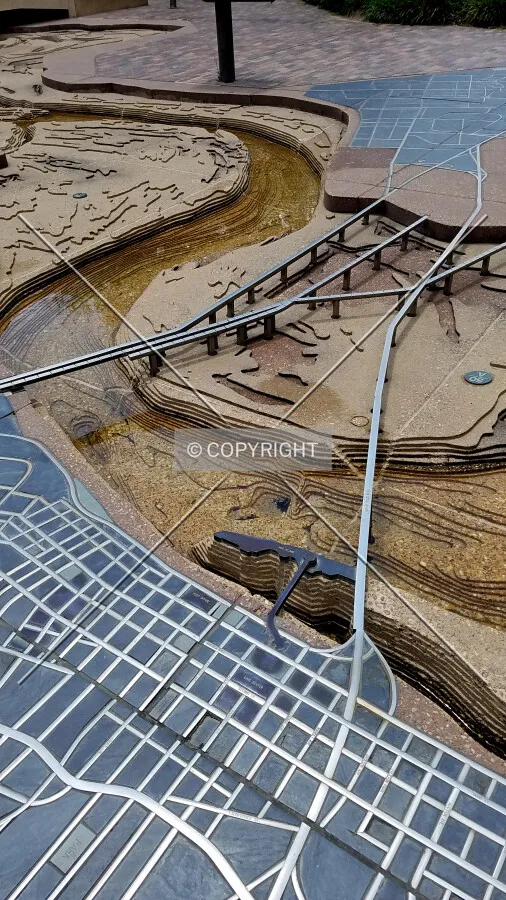 Replica of Memphis looking towards West Memphis; June 10, 2017