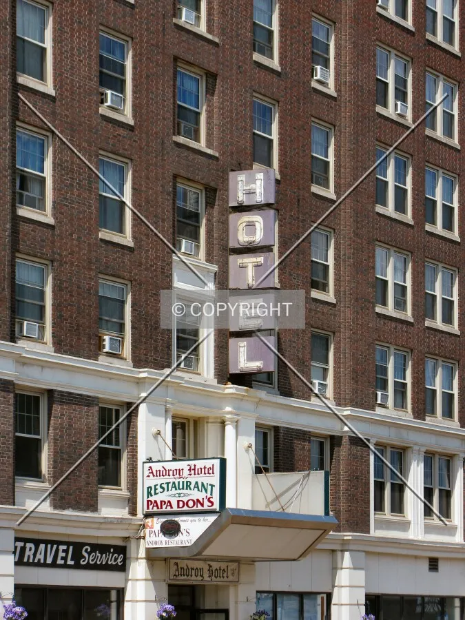 Signage over the main entrance