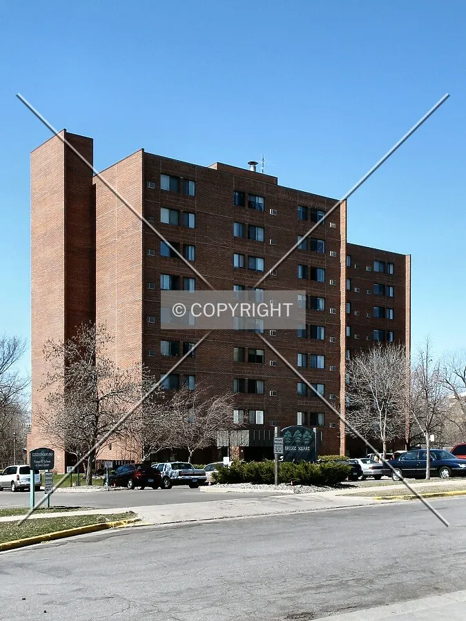 View to the northwest across 1st Avenue