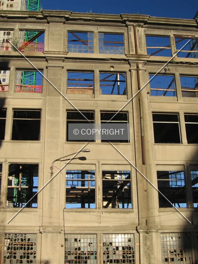 The retained facade