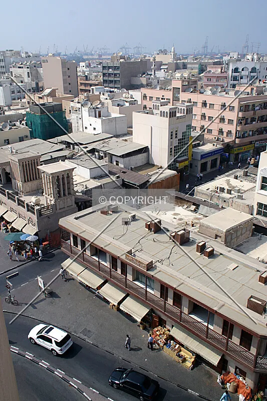 Deira district seen from a parking