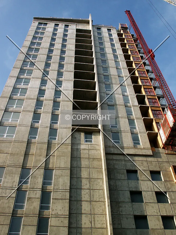 Looking up the south side