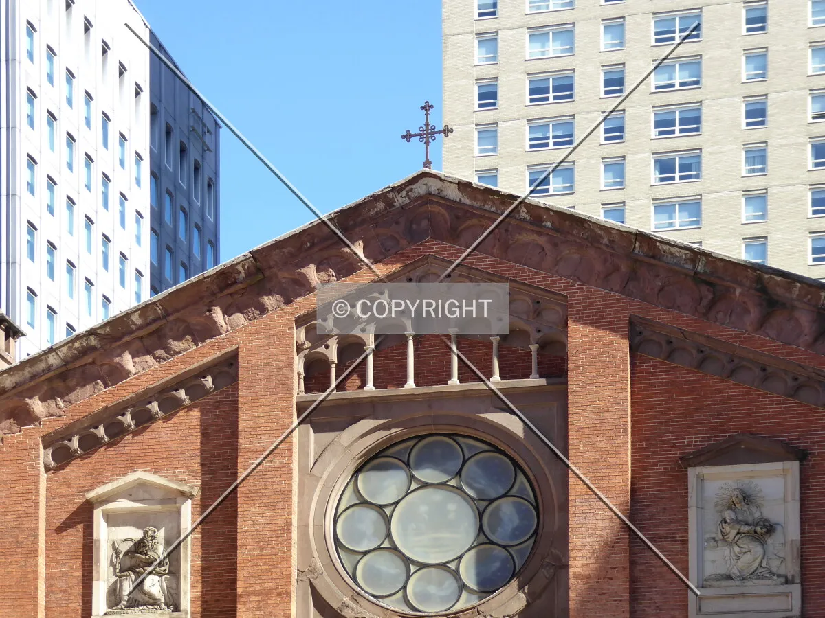 Western facade detail