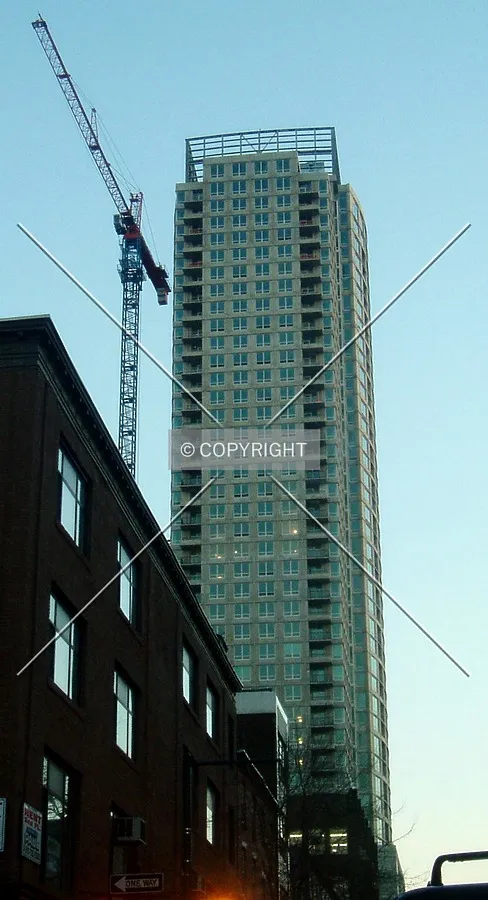 View from the north on 8th Street