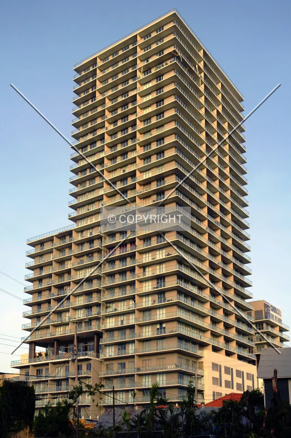 Looking up from the northeast