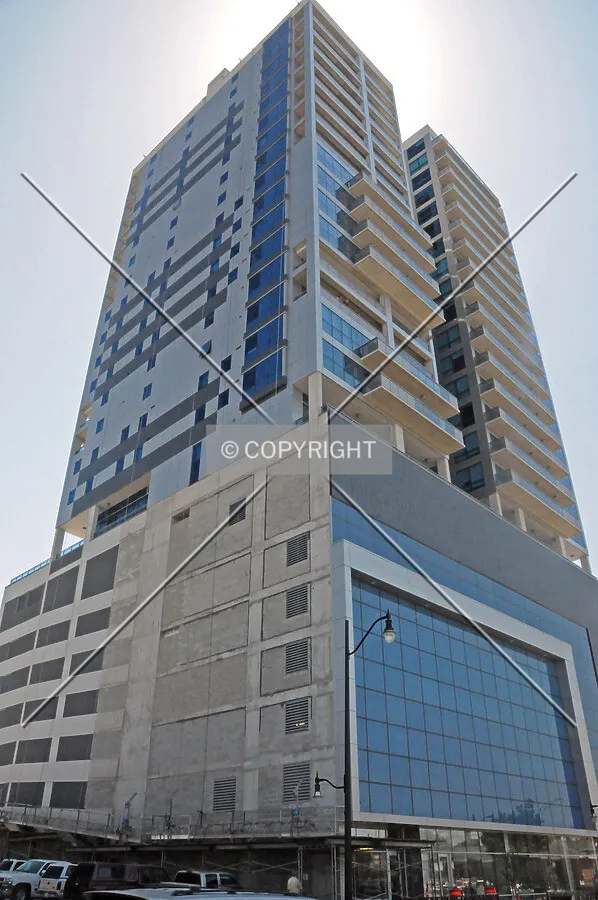 Looking up the northeast corner from Green Street