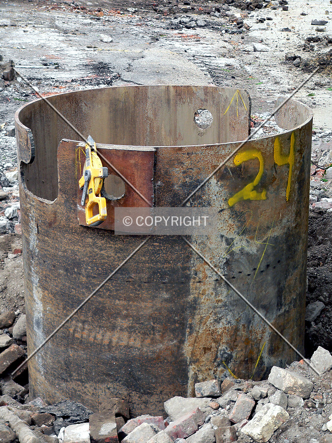 First caisson drilled for the structure