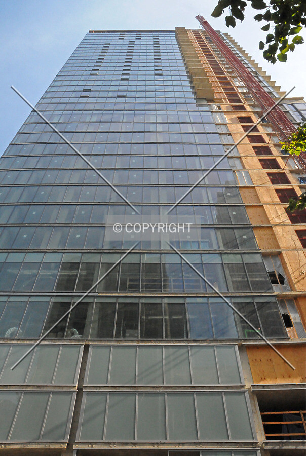 Looking up from Illinois Street