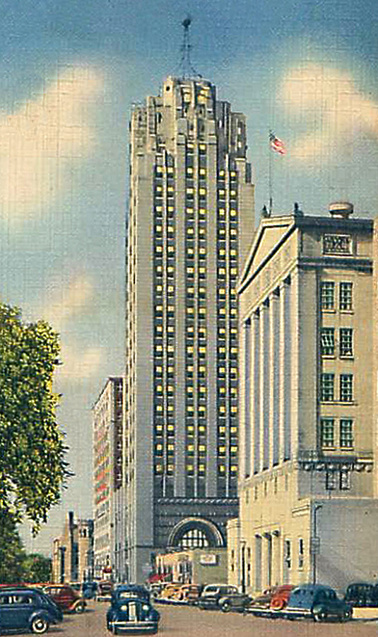 Vintage view from the southwest