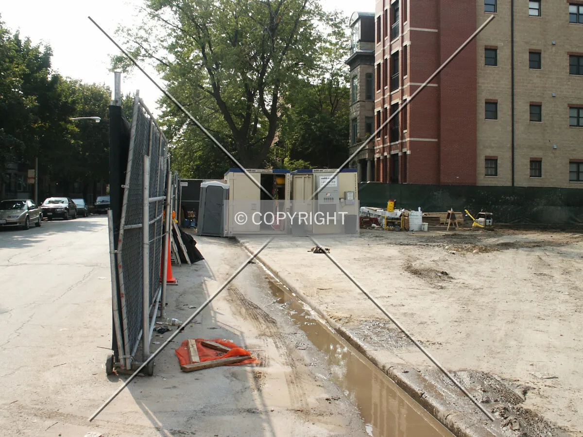 Looking west along the southern edge of the site