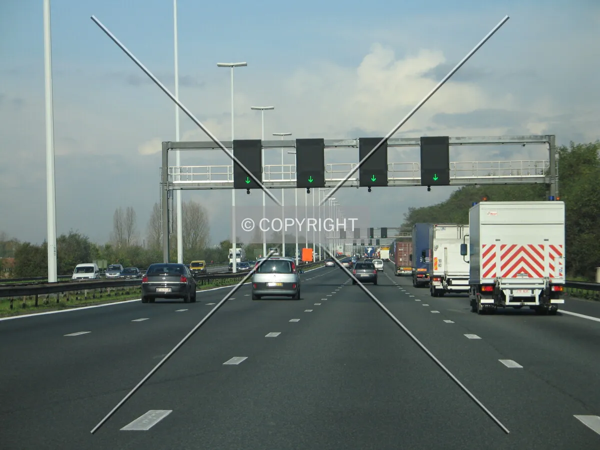 Freeway E19 Brussels Antwerp.
