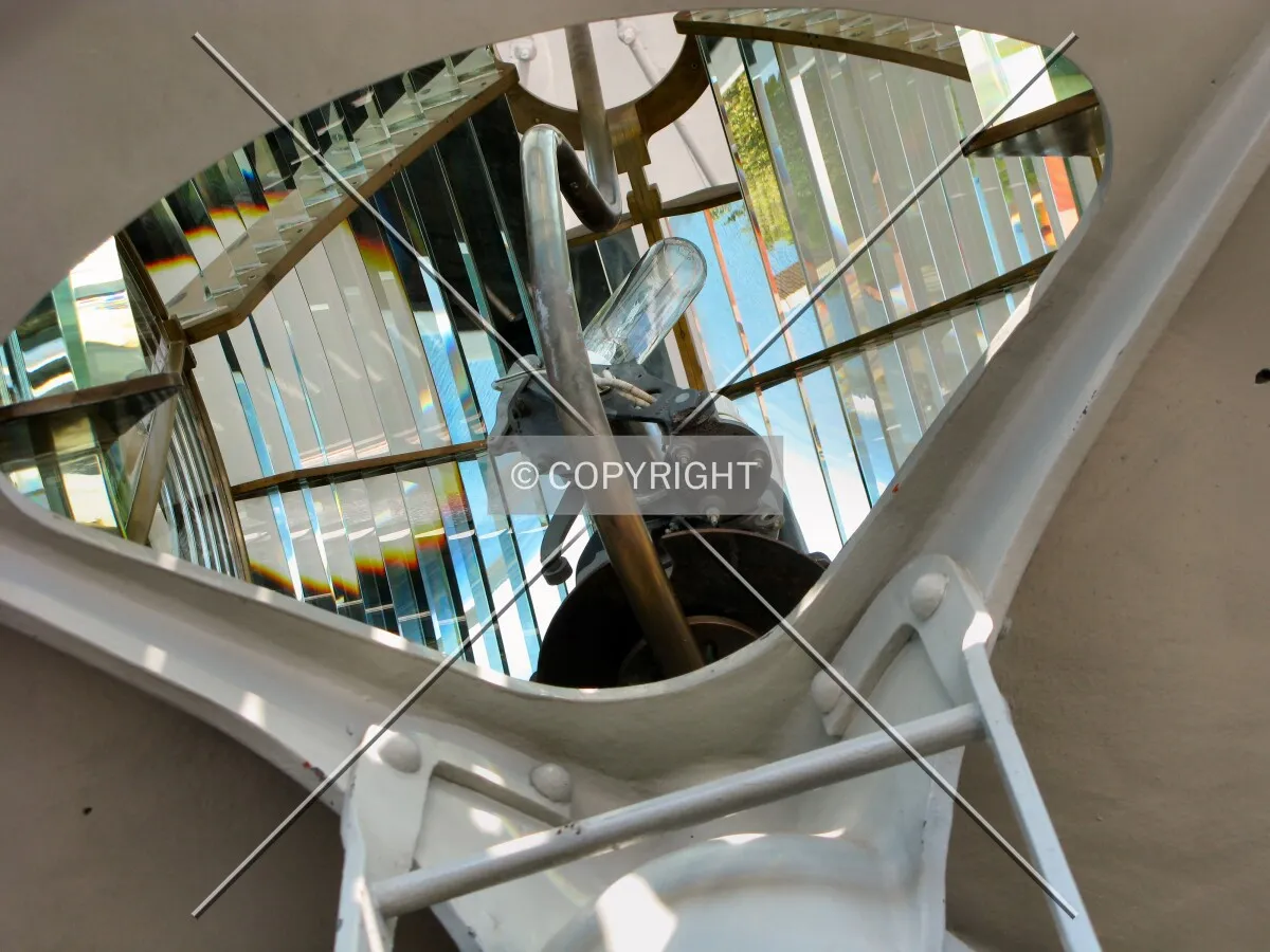 The Fresnel lens from below