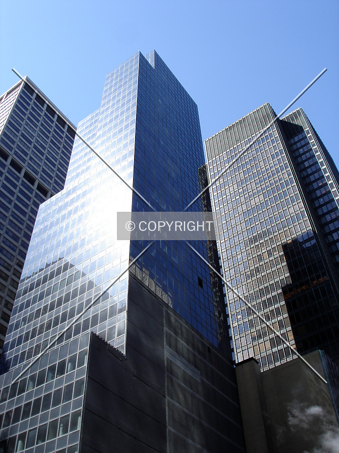 Looking up the east side before the rise of 610 Lexington Avenue
