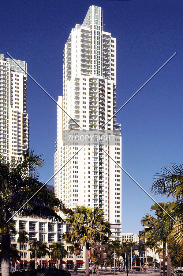 View from the southeast across Biscayne Boulevard