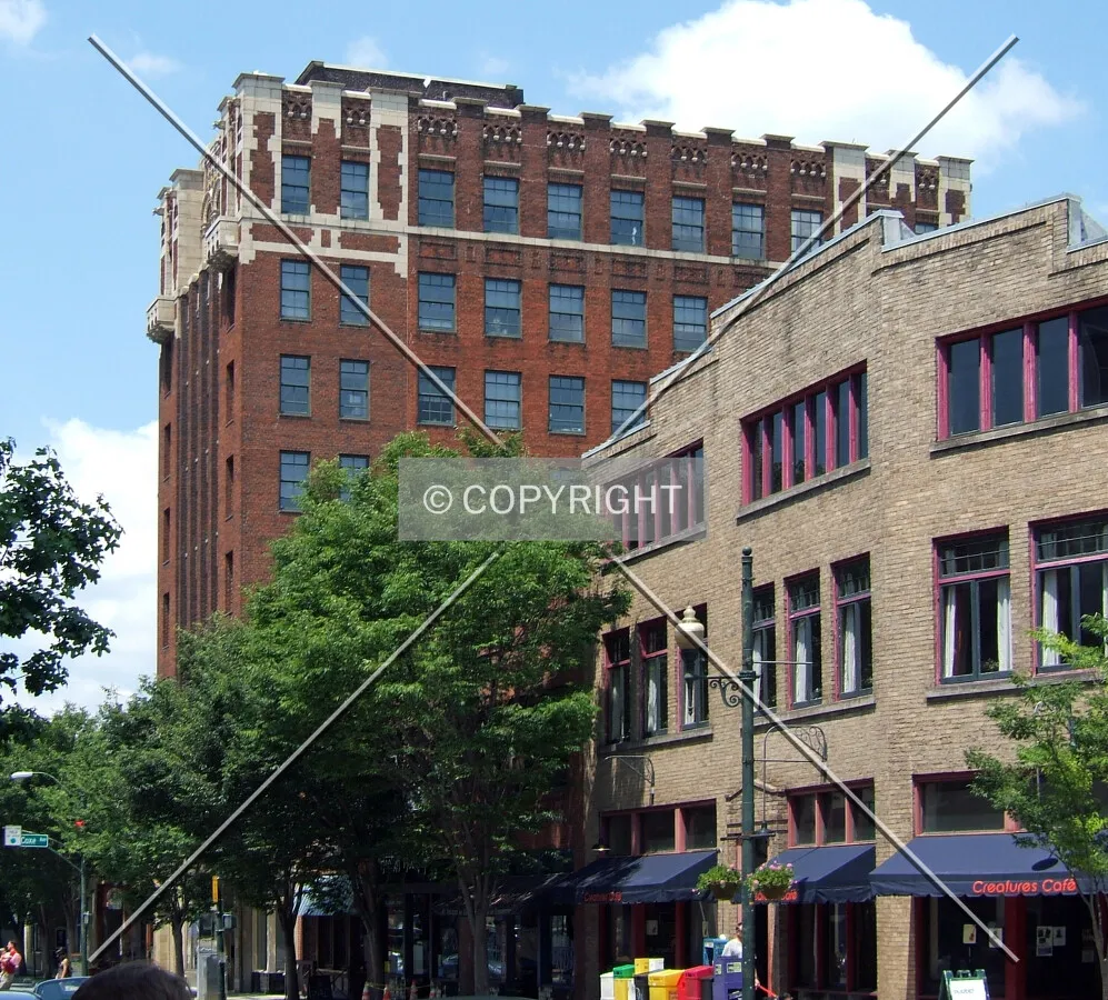 View from the east on Patton Avenue