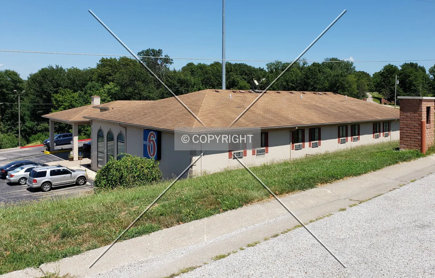 View from the southwest; July 20, 2019