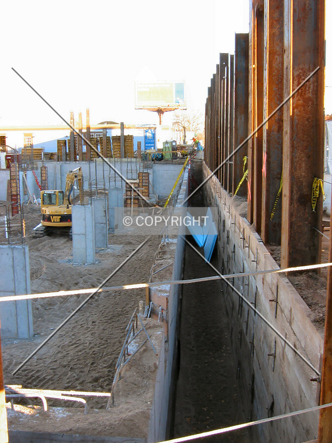 Foundation along 10th Street South