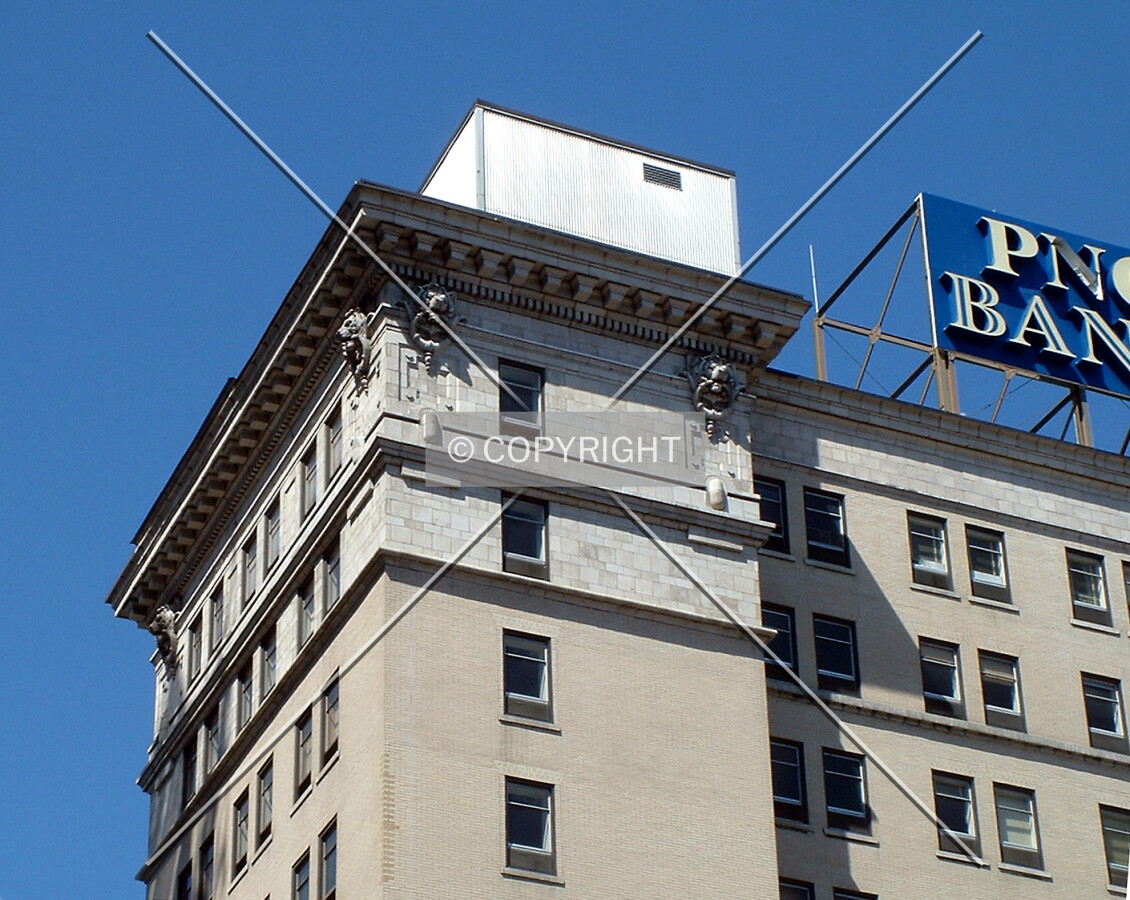 Cornice detail from the south