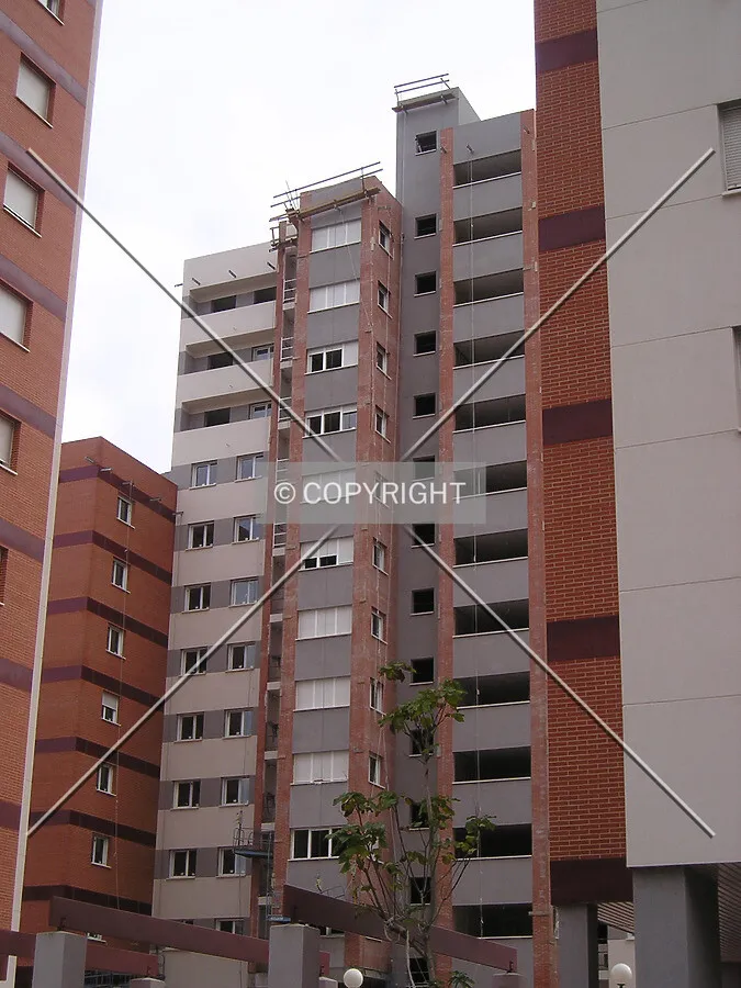 View between buildings