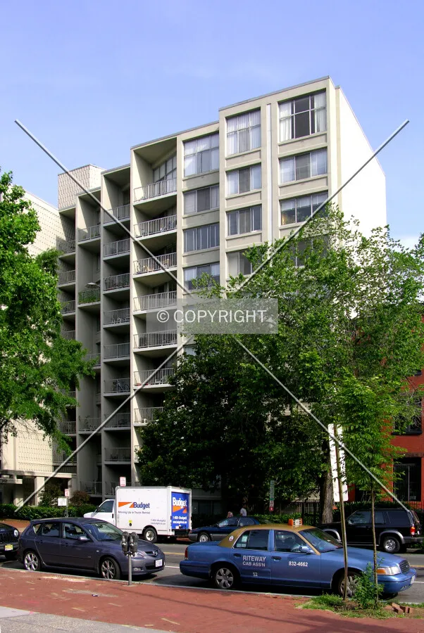 From the south across Rhode Island Avenue