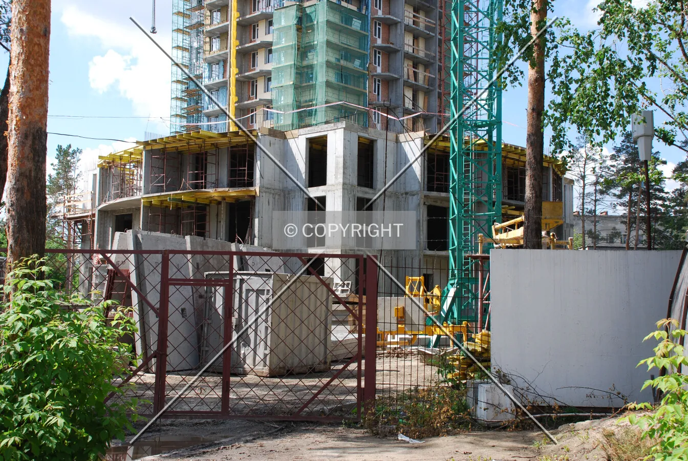 Construction site seen from the east
